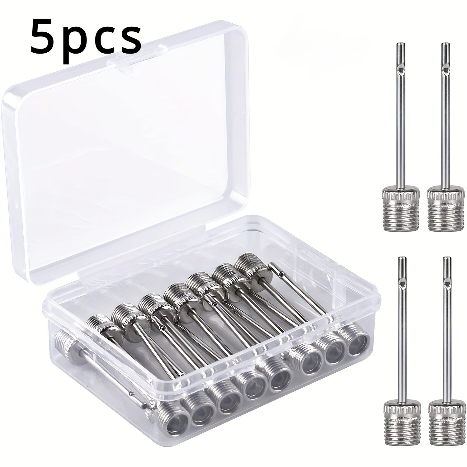 10pcs Stainless Steel Air Pump Needle with Storage Box