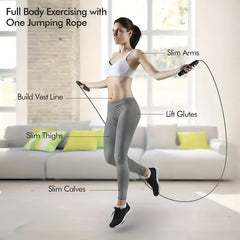 Adjustable Jump Rope & Cordless Skipping Rope - Fitness & Weight Loss