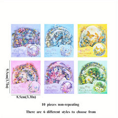 10pcs Butterfly Dragonfly Garland Stickers Bulk for Scrapbooking Supplies