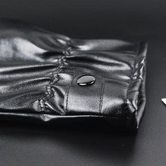 Warm Touch Screen Leather Gloves for Motorcycle Riding