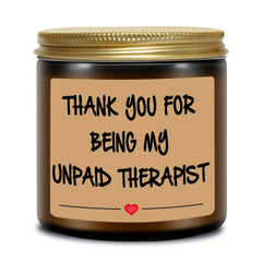Aromatherapy Scented Candle in Glass Jar - Appreciation Gift for Men and Women