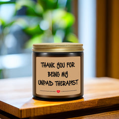 Aromatherapy Scented Candle in Glass Jar - Appreciation Gift for Men and Women
