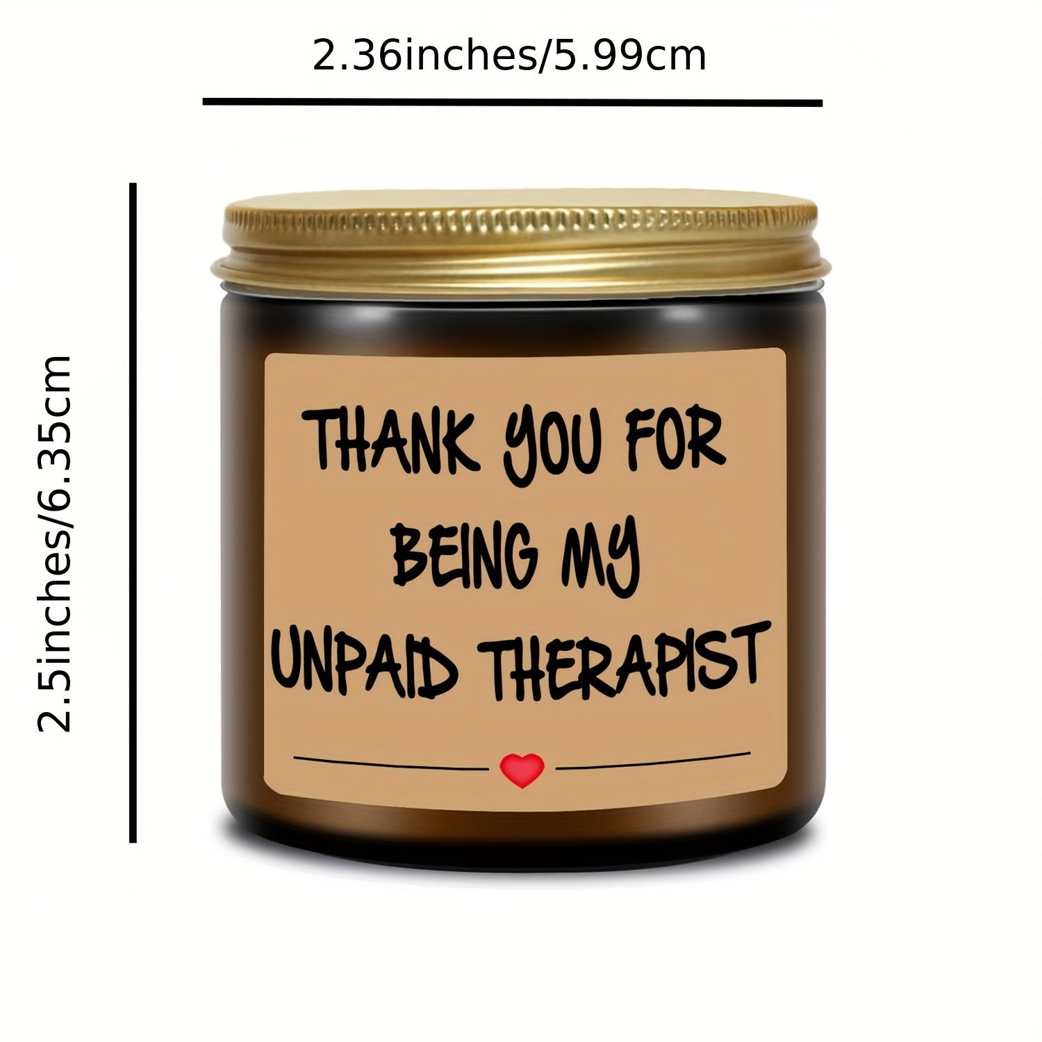 Aromatherapy Scented Candle in Glass Jar - Appreciation Gift for Men and Women