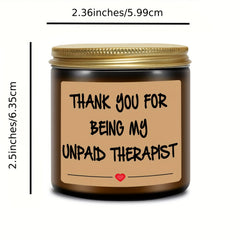 Aromatherapy Scented Candle in Glass Jar - Appreciation Gift for Men and Women