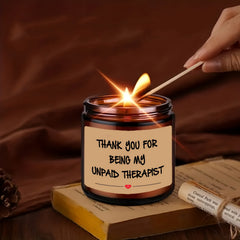 Aromatherapy Scented Candle in Glass Jar - Appreciation Gift for Men and Women