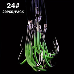 Night Fishing Hook Glow In Dark String Hooks Luminous Fishhook