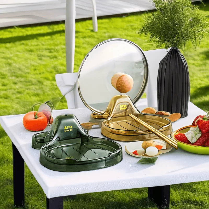 1pc Spatula Lid Organizer PET Material Outdoor Cooking