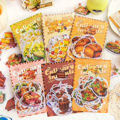 30pcs Dessert Food Cuisine Theme Stickers for Scrapbooking & Diaries