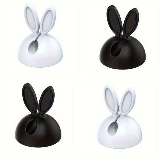 4pcs Rabbit Ear Desktop Wire Organizer & Anti Winding Wire Holder