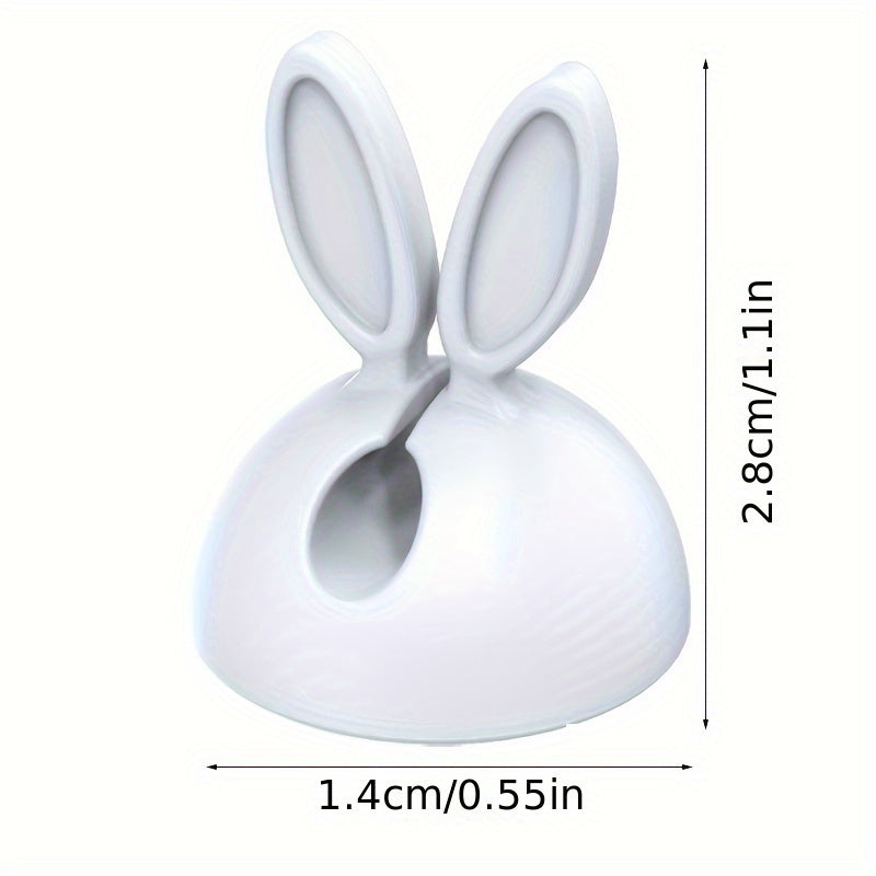 4pcs Rabbit Ear Desktop Wire Organizer & Anti Winding Wire Holder