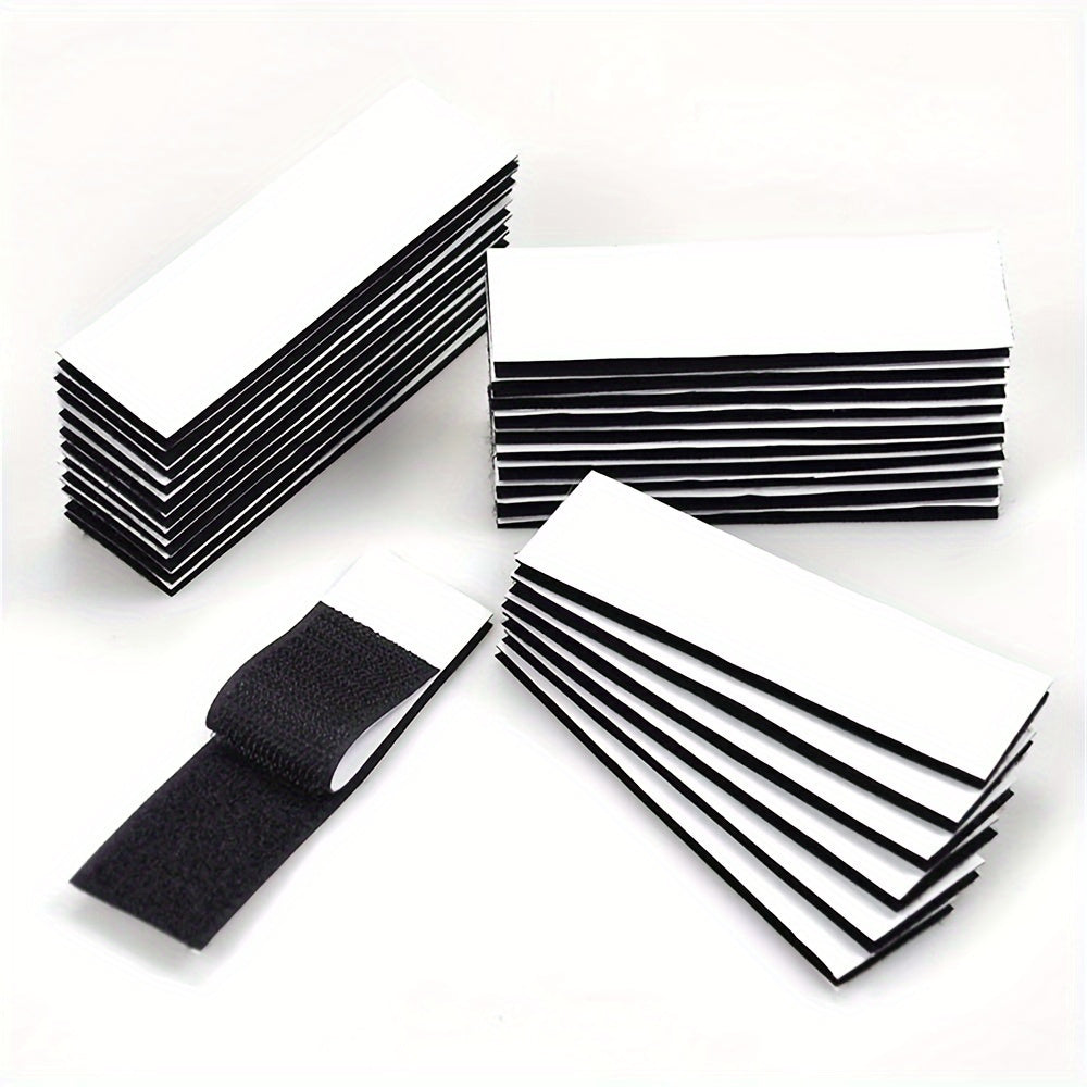 20pcs Adhesive Hook and Loop Strips Heavy Duty Mounting Tape Fastener 10cmx