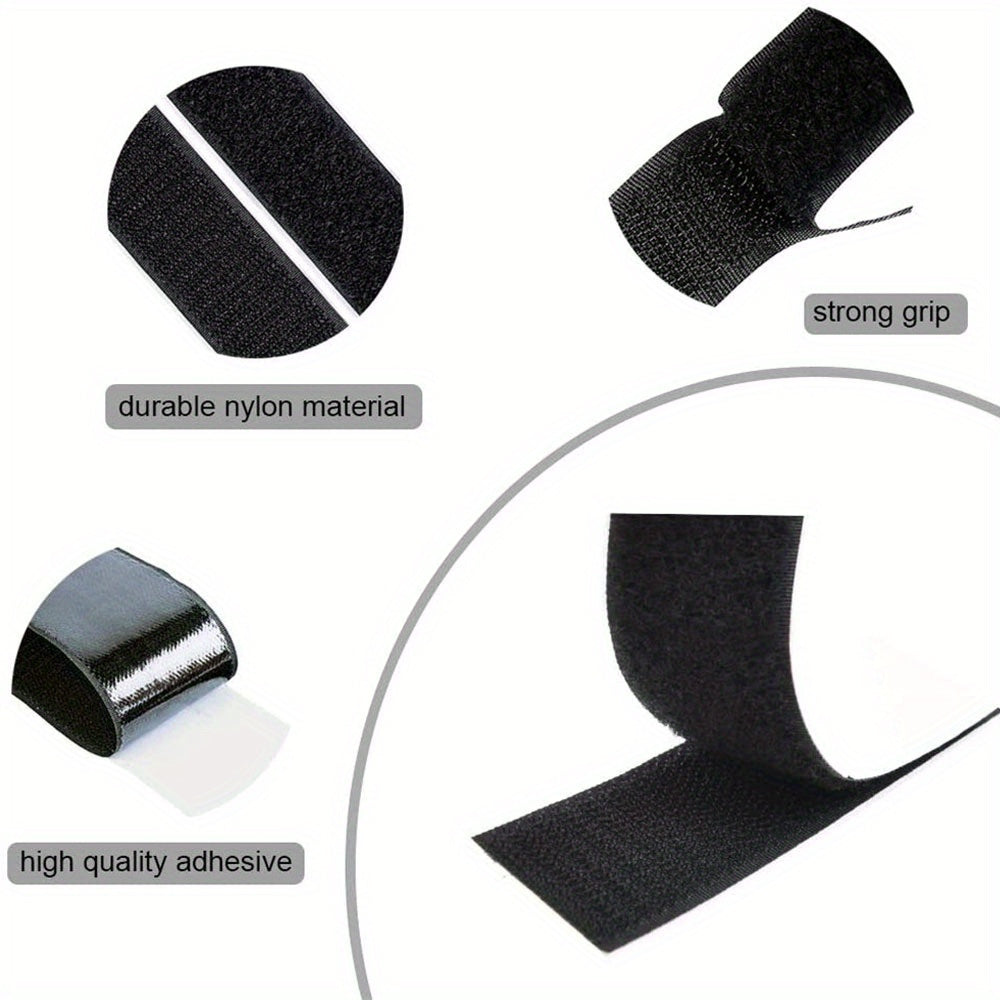 20pcs Adhesive Hook and Loop Strips Heavy Duty Mounting Tape Fastener 10cmx