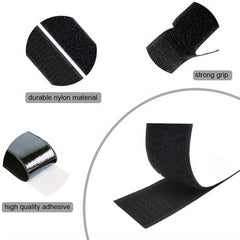 20pcs Adhesive Hook and Loop Strips Heavy Duty Mounting Tape Fastener 10cmx