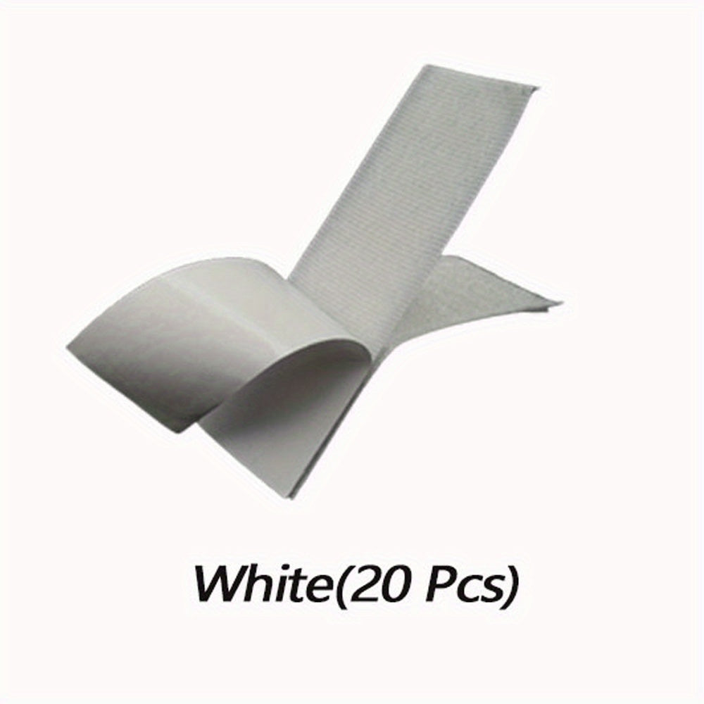 20pcs Adhesive Hook and Loop Strips Heavy Duty Mounting Tape Fastener 10cmx