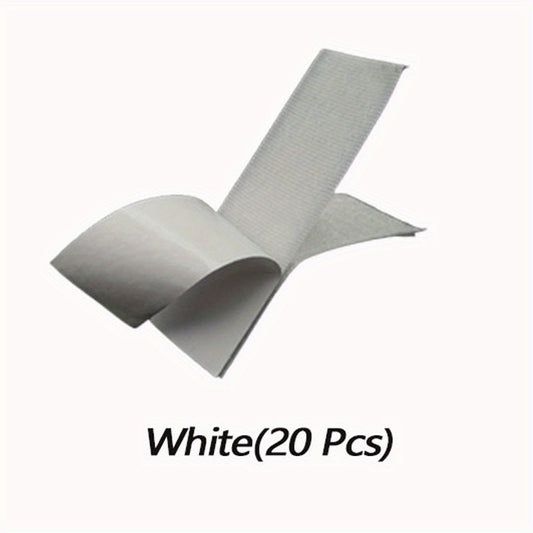 20pcs Adhesive Hook and Loop Strips Heavy Duty Mounting Tape Fastener 10cmx