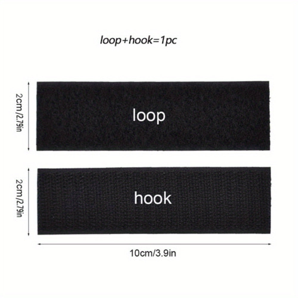 20pcs Adhesive Hook and Loop Strips Heavy Duty Mounting Tape Fastener 10cmx