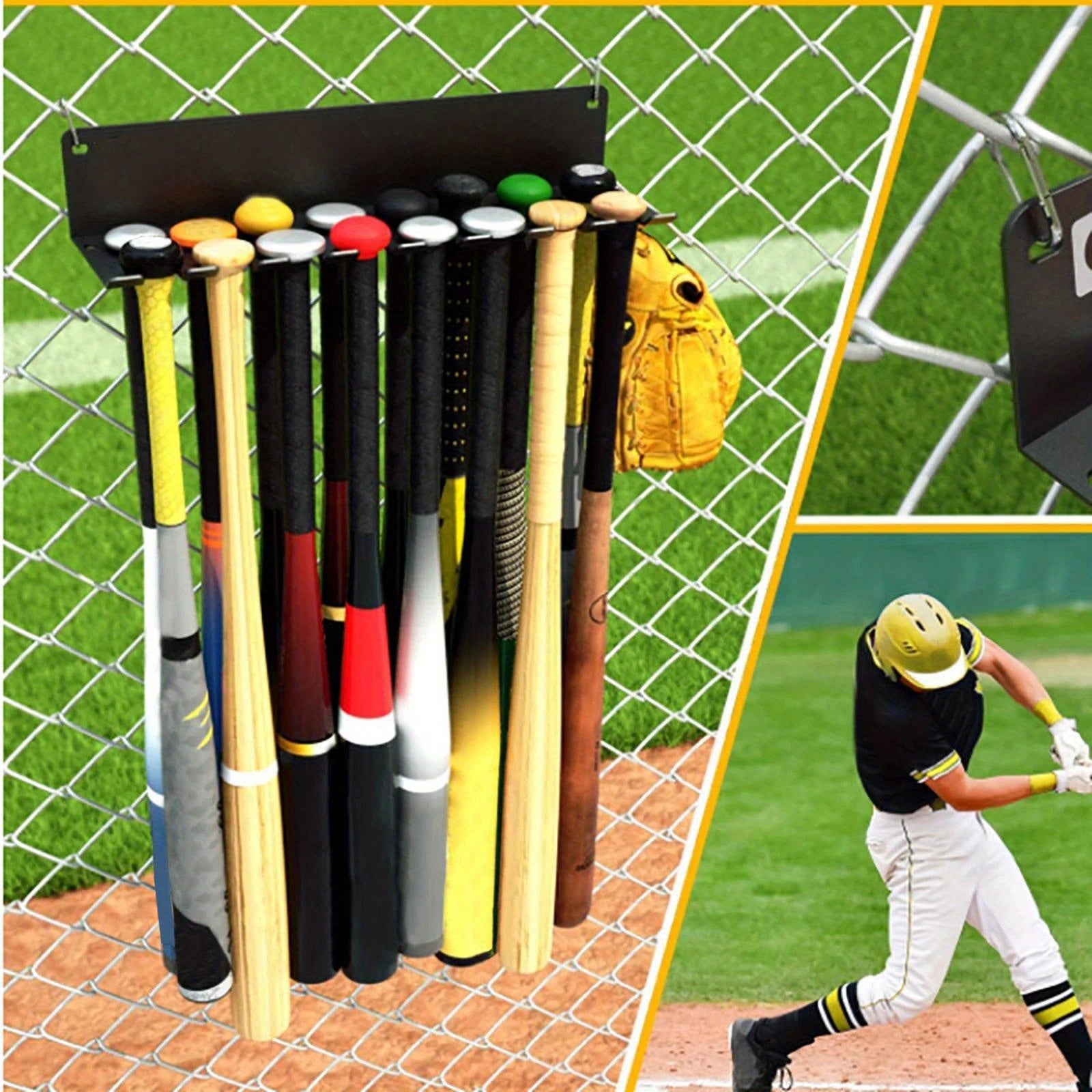 Metal Baseball Bat Storage Rack Wall mounted Racket Holder Display Rack
