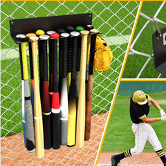 Metal Baseball Bat Storage Rack Wall mounted Racket Holder Display Rack