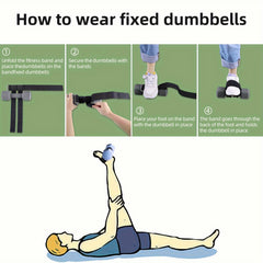 Adjustable Dumbbell Lifting Ankle Strap for Fitness Training