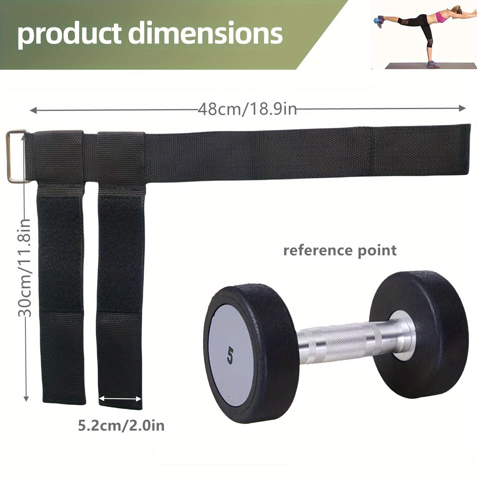 Adjustable Dumbbell Lifting Ankle Strap for Fitness Training