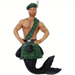 5pcs 2D Acrylic Male Mermaid Pendant Key Chain Home Party