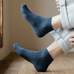 Men's Solid Liner Anklets Socks Soft Breathable Sweat Absorbent