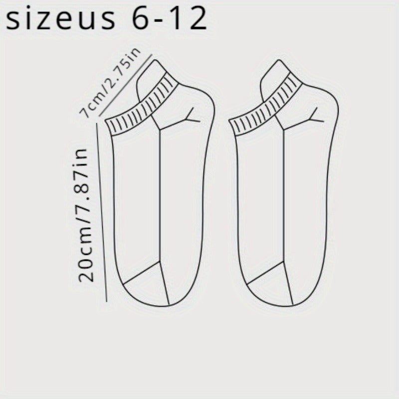 Men's Solid Liner Anklets Socks Soft Breathable Sweat Absorbent