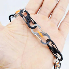 3pcs S Type Carabiner With Lock Mini Hook Keychain