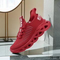 Solid Letter Graphic Running Shoes for Women