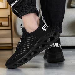 Solid Letter Graphic Running Shoes for Women