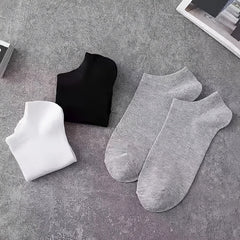 5 Pairs Low Cut Ankle Solid Socks Women's Stockings