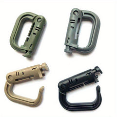 2pcs Hook Keychain D-Ring Carabiner Clip Keychain