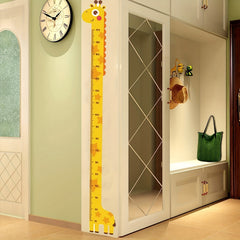 Giraffe Yellow Height Chart Stickers - Nursery Wall Decor