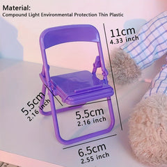 Cartoon Bracket Folding Chair for Desktop Countertops or Small Pet Nests