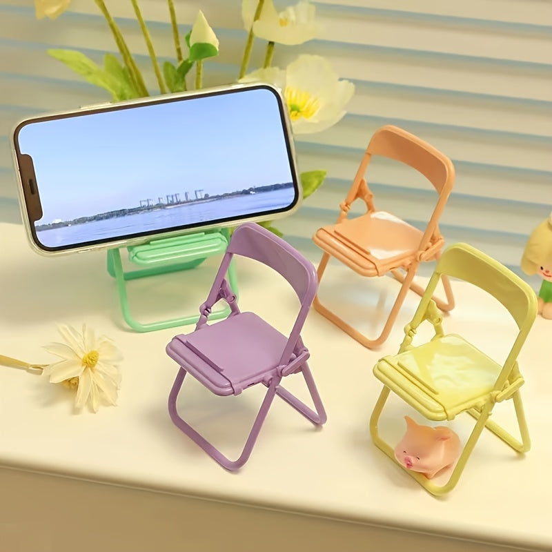 Cartoon Bracket Folding Chair for Desktop Countertops or Small Pet Nests