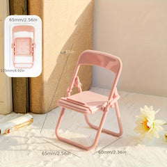 Cartoon Bracket Folding Chair for Desktop Countertops or Small Pet Nests