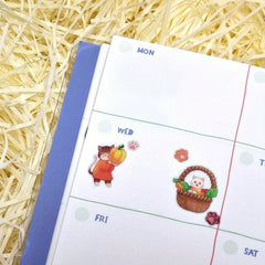 Cats Animals Fruits PVC Stickers Scrapbook Journal Diary Stationery Decor Gift