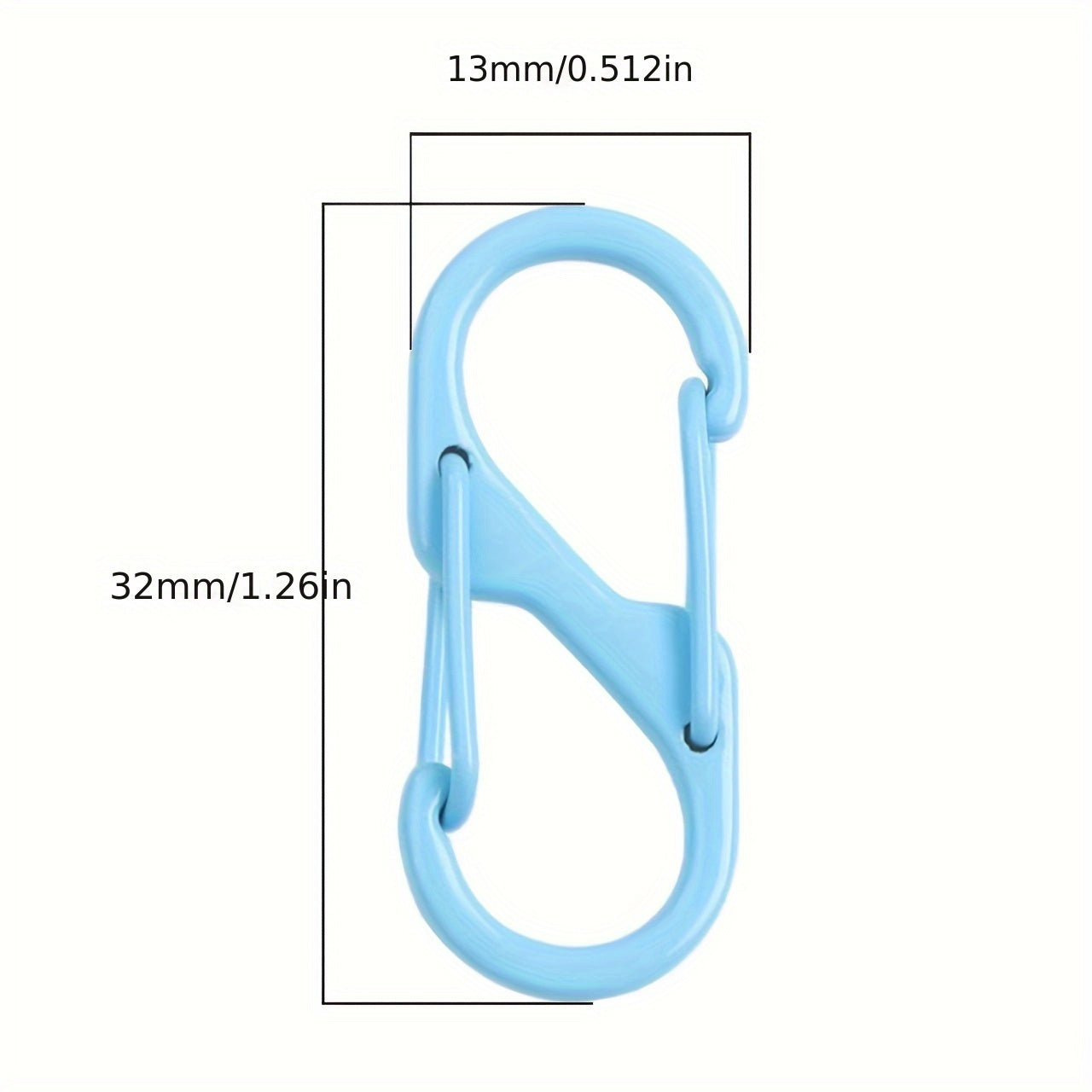 10pcs Alloy & Iron Double S Buckle Random Colors Earrings Bracelets Necklaces