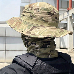 Camouflage Balaclava Cap & Mask Set Outdoor Sports UV Protection