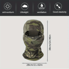 Camouflage Balaclava Cap & Mask Set Outdoor Sports UV Protection