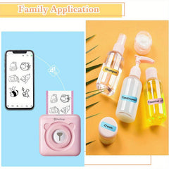 9-Piece Colorful Thermal Printer Paper Roll & Sticker Set for P1 Mini Printer