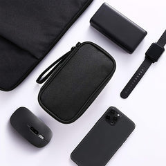 Portable Double-Layer Cable Organizer Bag