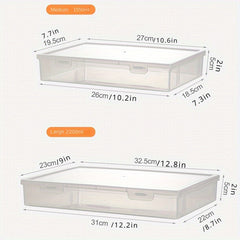 Transparent Stationery Box for Organizing Household Documents