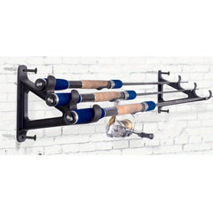 Waterproof Fishing Rod Holder Wall Hanger Rack - Holds 3 Rods