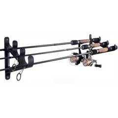 Waterproof Fishing Rod Holder Wall Hanger Rack - Holds 3 Rods
