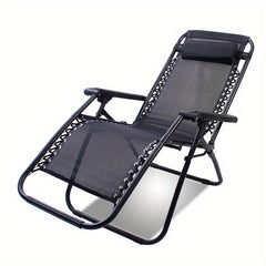 Folding Lounge Chair for Outdoor Camping Beach Office Lunch Break
