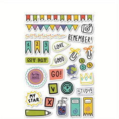 240pcs Planner Stickers Hand painted Element Doodle Scrapbook Sticker