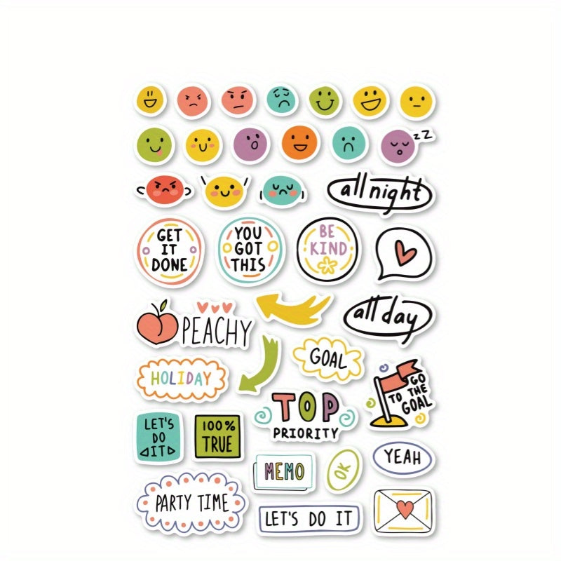 240pcs Planner Stickers Hand painted Element Doodle Scrapbook Sticker