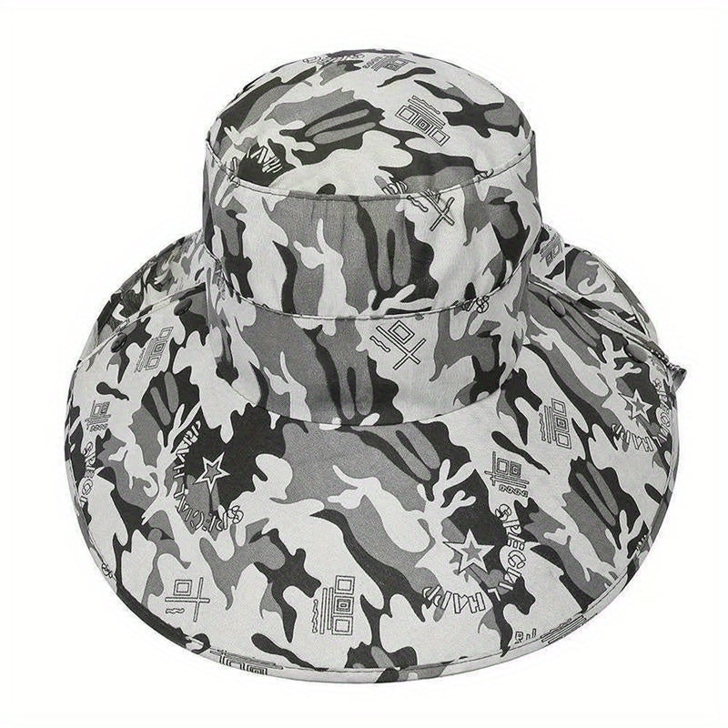 Men's Summer Sun Hat Outdoor Fishing Hat Tea Picking Hat