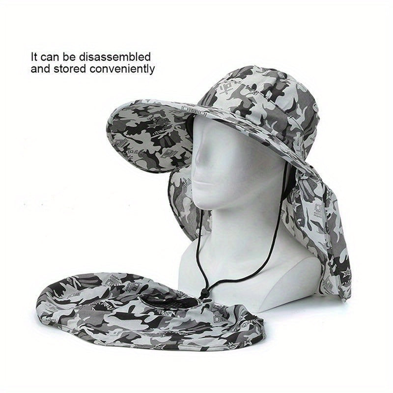 Men's Summer Sun Hat Outdoor Fishing Hat Tea Picking Hat